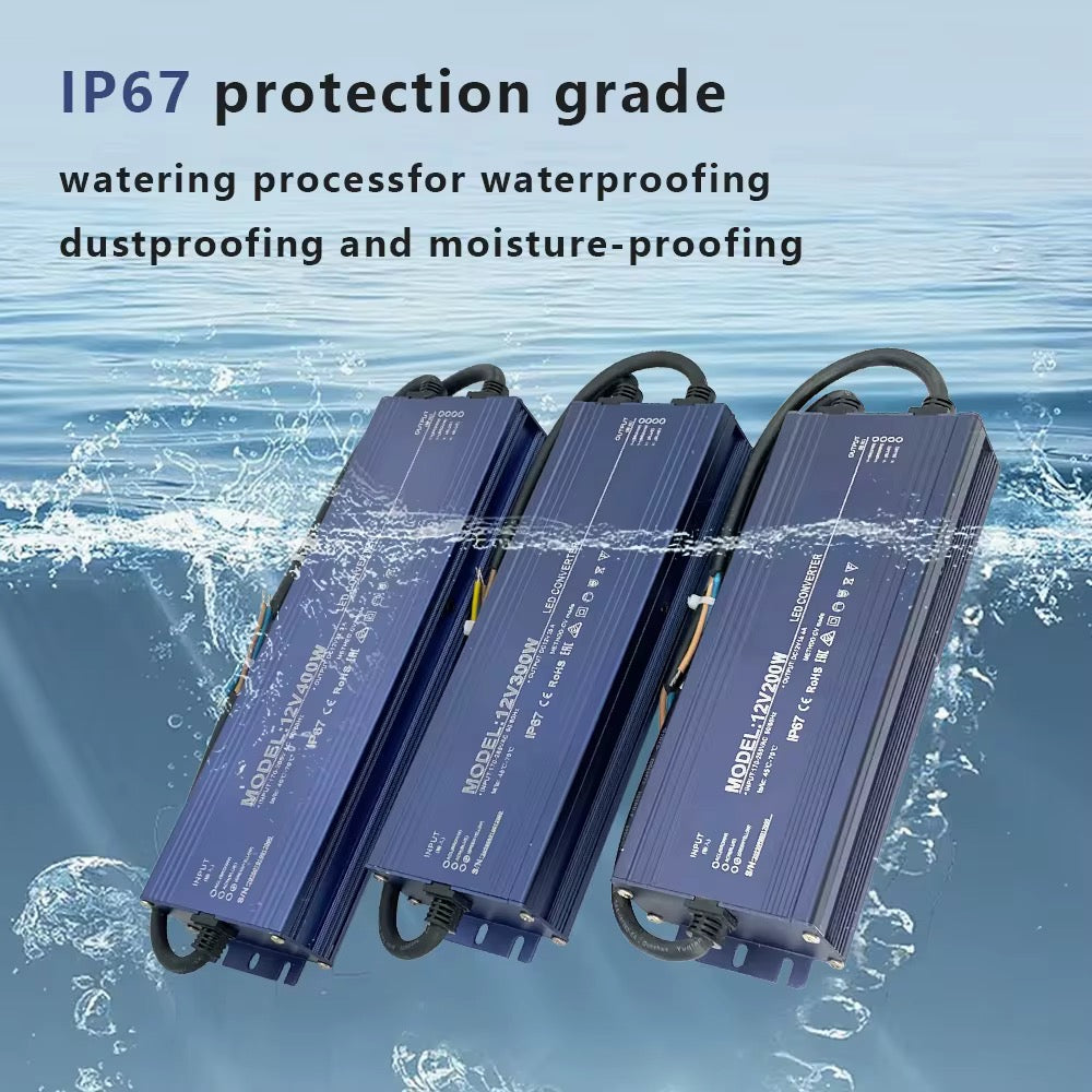 Premium Waterproof LED Driver – IP67 Slim Power Supply for Indoor & Outdoor LED Lighting