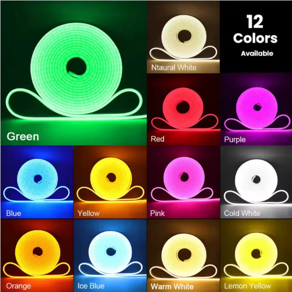 Premium LED Neon Flex – Flexible Waterproof Silicone Strip for Indoor & Outdoor Lighting