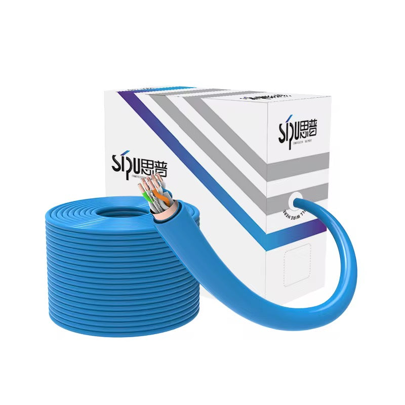 Premium Cat5e 1000ft Bulk Ethernet Cable – High-Speed UTP, 350MHz, Solid Copper Wire Spool