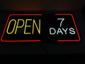 Open 7 days sign