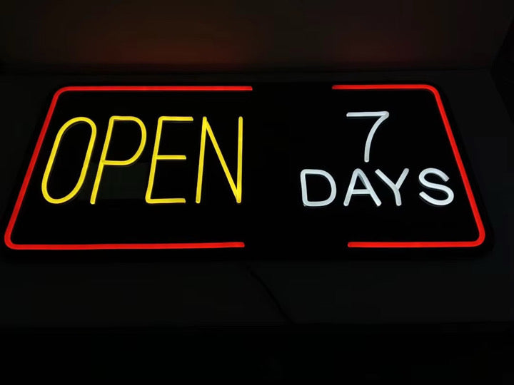 Open 7 days sign