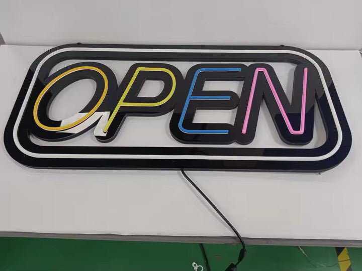 Open Neon Sign